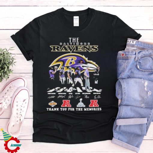 Official The Baltimore Ravens Thank You For The Memories T Shirt