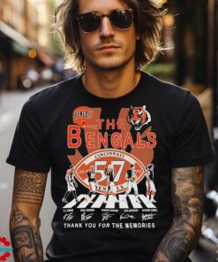 Official The Cincinnati Bengals 54 Years 1967 2024 Thank You For The Memories T Shirt