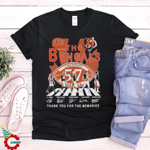 Official The Cincinnati Bengals 54 Years 1967 2024 Thank You For The Memories T Shirt