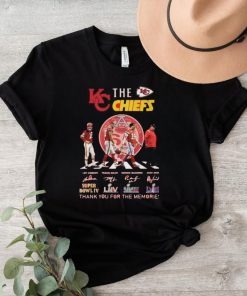 Official The Kansas City Chiefs Signatures Thank You For The Memories T Shirt