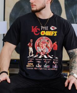 Official The Kansas City Chiefs Signatures Thank You For The Memories T Shirt