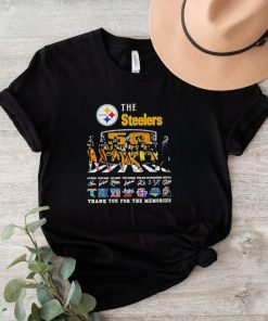 Official The Pittsburgh Steelers Super Bowl go on the Abbey road thank you for the memories signatures shirt