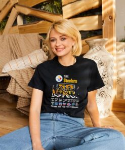 Official The Pittsburgh Steelers Super Bowl go on the Abbey road thank you for the memories signatures shirt