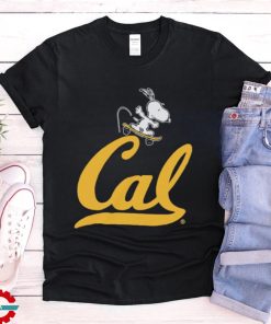 Peanuts Snoopy skateboarding California Golden Bears shirt