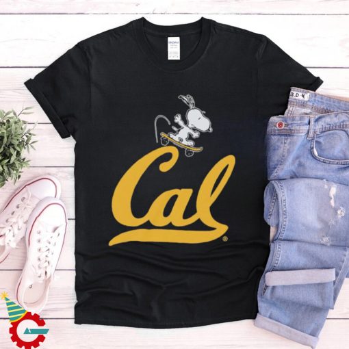 Peanuts Snoopy skateboarding California Golden Bears shirt