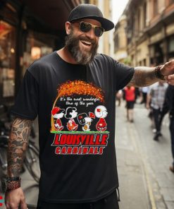 Peanuts characters Louisville Cardinals autumn it’s the most wonderful time of the year shirt