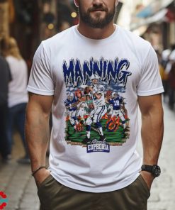 Peyton Manning cool football design cartoon shirt