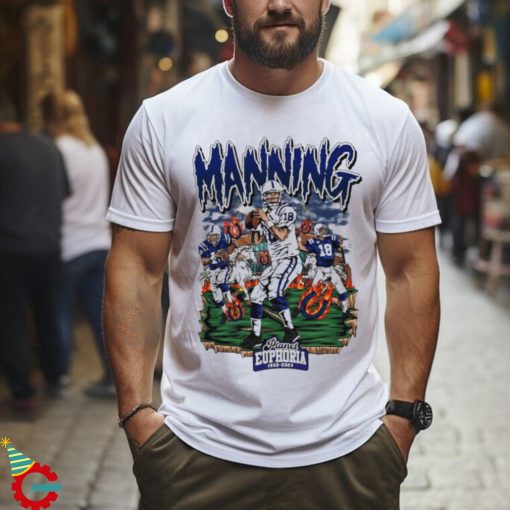 Peyton Manning cool football design cartoon shirt