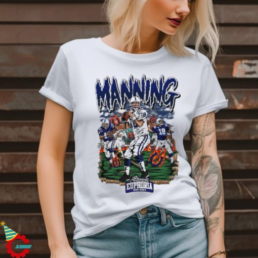 Peyton Manning cool football design cartoon shirt