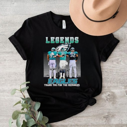 The Legends of Philadelphia Eagles thank you for the memories signatures shirt