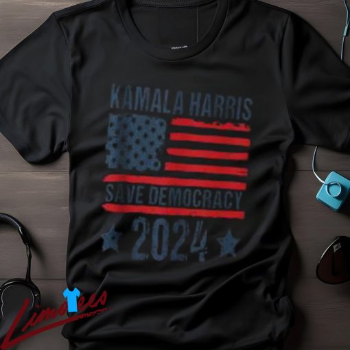 Save Democracy with Kamala Harris 2024 Shirt, 2024 Election US Flag Design