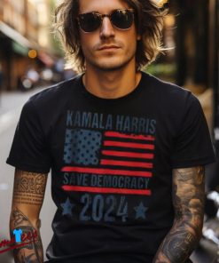 Save Democracy with Kamala Harris 2024 Shirt, 2024 Election US Flag Design