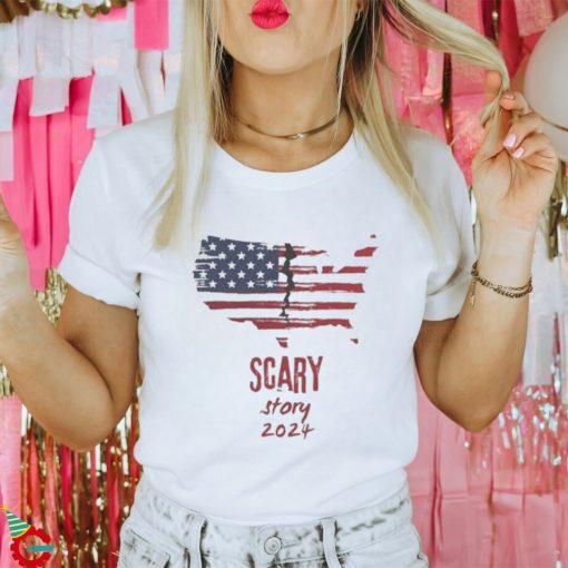 Scary Story 2024 Halloween Themed America Divided Shirt