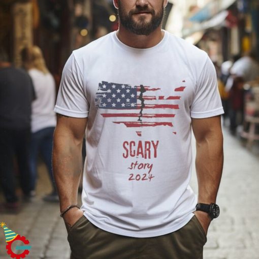 Scary Story 2024 Halloween Themed America Divided Shirt