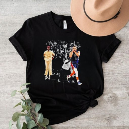 Stephen Curry 4 night night at Paris Olympics 2024 photo retro shirt