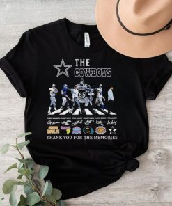 The Dallas Cowboys NFL Abbey Road thank you for the memories signatures shirt