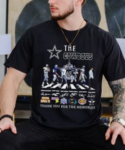 The Dallas Cowboys NFL Abbey Road thank you for the memories signatures shirt