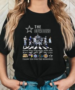 The Dallas Cowboys NFL Abbey Road thank you for the memories signatures shirt