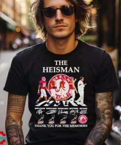 The Heisman Alabama Crimson Tide thank you for the memories abbey road signature shirt