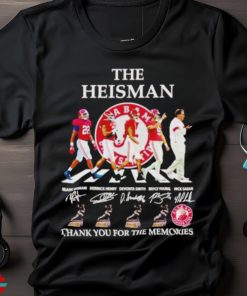 The Heisman Alabama Crimson Tide thank you for the memories abbey road signature shirt