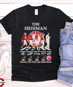 The Heisman Alabama Crimson Tide thank you for the memories abbey road signature shirt