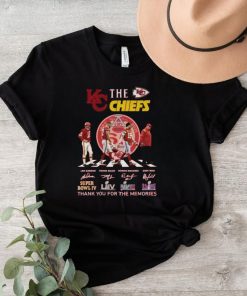 The Kansas City Chiefs Signatures Thank You For The Memories T Shirt