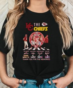 The Kansas City Chiefs Signatures Thank You For The Memories T Shirt