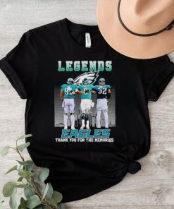 The Legends of Philadelphia Eagles thank you for the memories signatures shirt