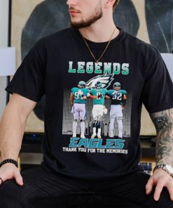 The Legends of Philadelphia Eagles thank you for the memories signatures shirt