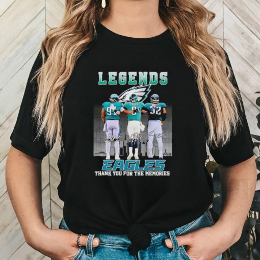 The Legends of Philadelphia Eagles thank you for the memories signatures shirt