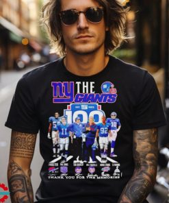 The New York Giants 100 Thank You For The Memories T Shirt