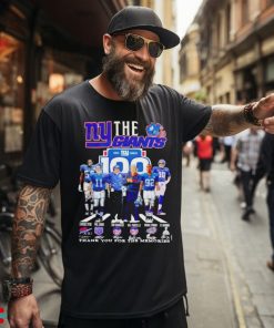 The New York Giants 100 Thank You For The Memories T Shirt