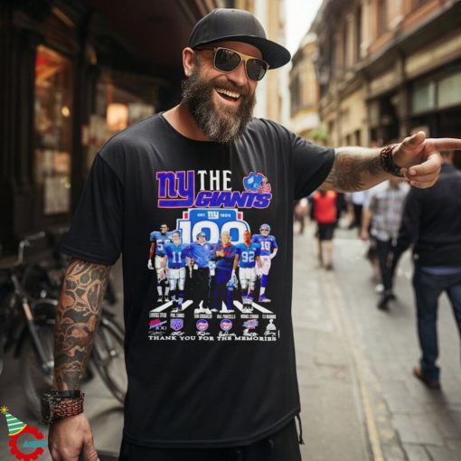 The New York Giants 100 Thank You For The Memories T Shirt