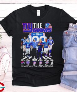 The New York Giants 100 Thank You For The Memories T Shirt