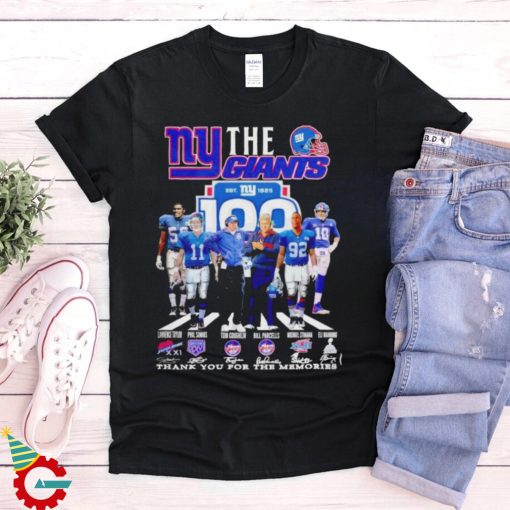 The New York Giants 100 Thank You For The Memories T Shirt