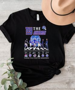 The New York Giants NFL Abbey Road thank you for the memories signatures shirt