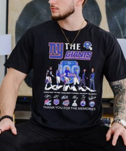 The New York Giants NFL Abbey Road thank you for the memories signatures shirt