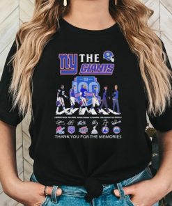 The New York Giants NFL Abbey Road thank you for the memories signatures shirt