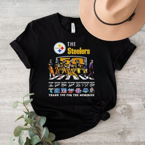 The Pittsburgh Steelers NFL Abbey Road thank you for the memories signatures shirt