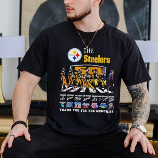 The Pittsburgh Steelers NFL Abbey Road thank you for the memories signatures shirt