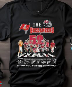 The Tampa Bay Buccaneers Abbey Road Thank You For The Memories Signatures Shirt