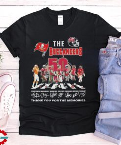 The Tampa Bay Buccaneers Abbey Road Thank You For The Memories Signatures Shirt