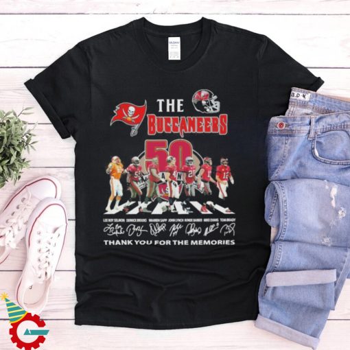 The Tampa Bay Buccaneers Abbey Road Thank You For The Memories Signatures Shirt