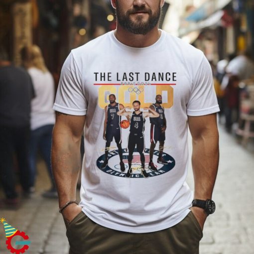 Top The Last Dance of Steph Curry James LeBron Kevin Durant 2024 Paris Olympic signatures shirt