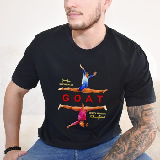 USA Gymnastics Simone Biles Rebeca Andrade The Goat signatures shirt