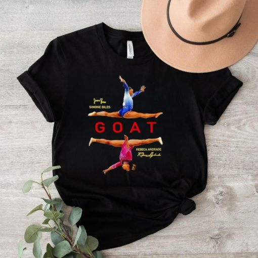 USA Gymnastics Simone Biles Rebeca Andrade The Goat signatures shirt