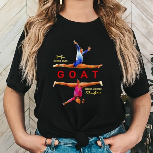 USA Gymnastics Simone Biles Rebeca Andrade The Goat signatures shirt