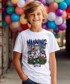 Peyton Manning cool football design cartoon shirt