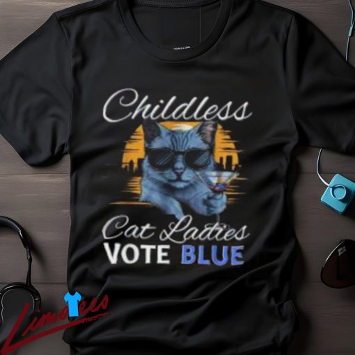 Vote Blue in 2024 Kamala Harris President Shirt, Cat Ladies for Kamala