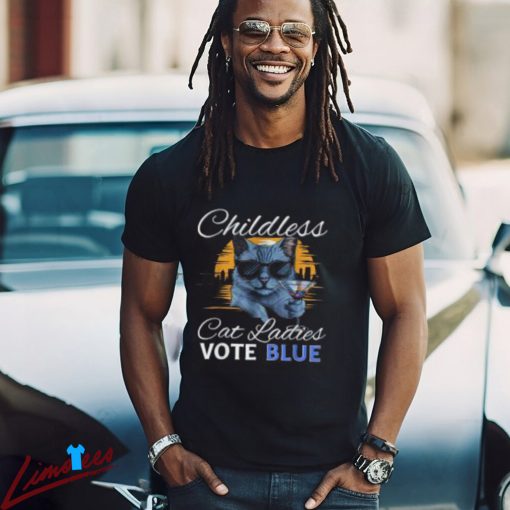 Vote Blue in 2024 Kamala Harris President Shirt, Cat Ladies for Kamala